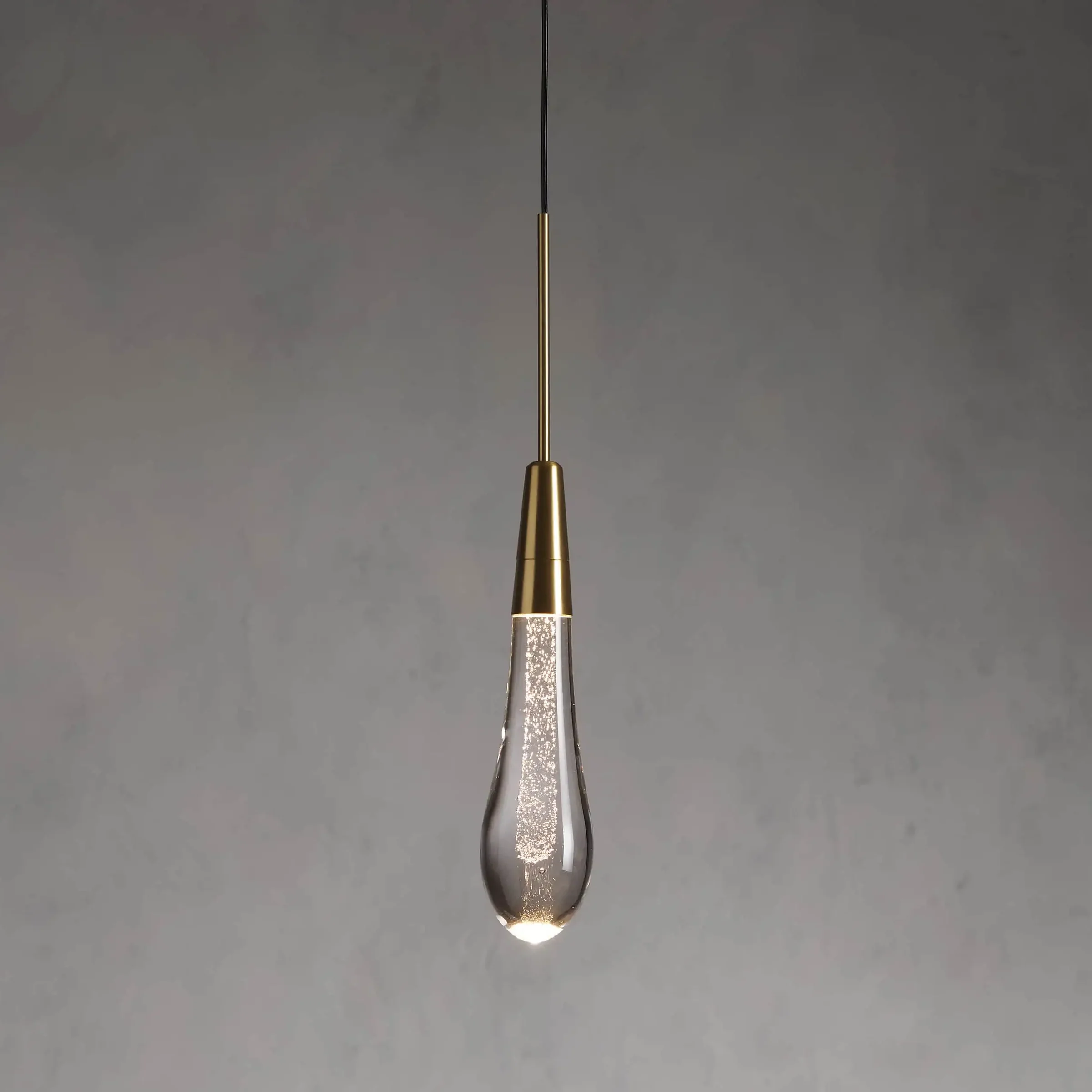 Solitaire Crystal Pendant 1 light 2 lights