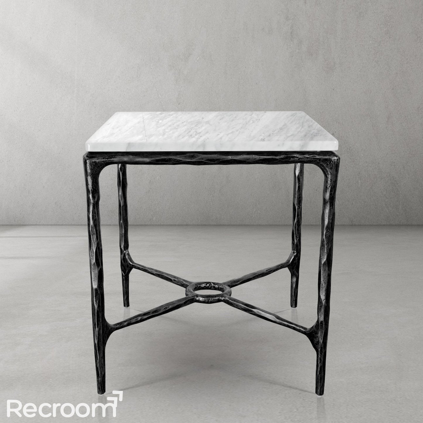 Thaddeo Marble Square Side Table 18" / 22" Overhang O