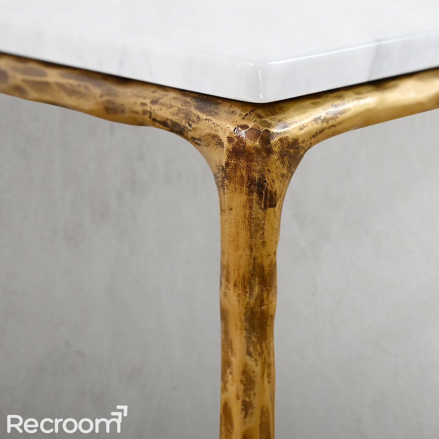 Thaddeo Marble Square Side Table 18" / 22" Overhang O