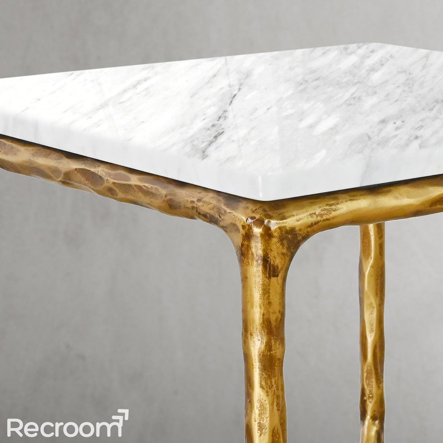 Thaddeo Marble Square Side Table 18" / 22" Overhang O