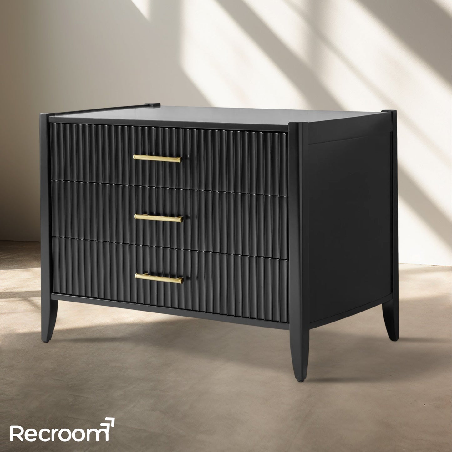 Louisa 3-Drawer Nightstand