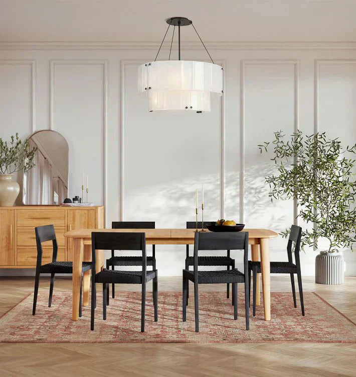 Willamette Glass Round Chandelier 2-Tier 32"