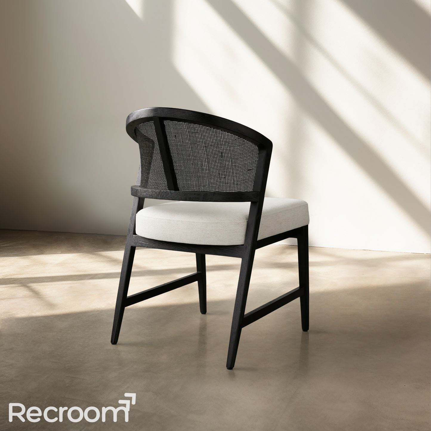 Artmee Dining Side Chair in Black Drifted