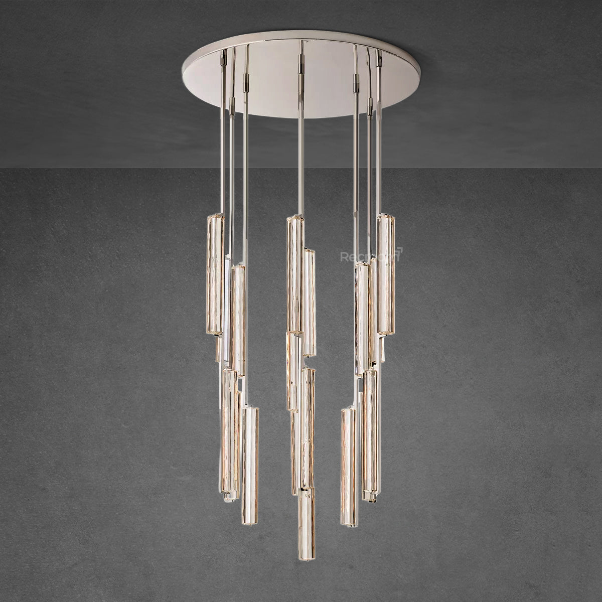 Auduben Crystal Round Chandelier 40"