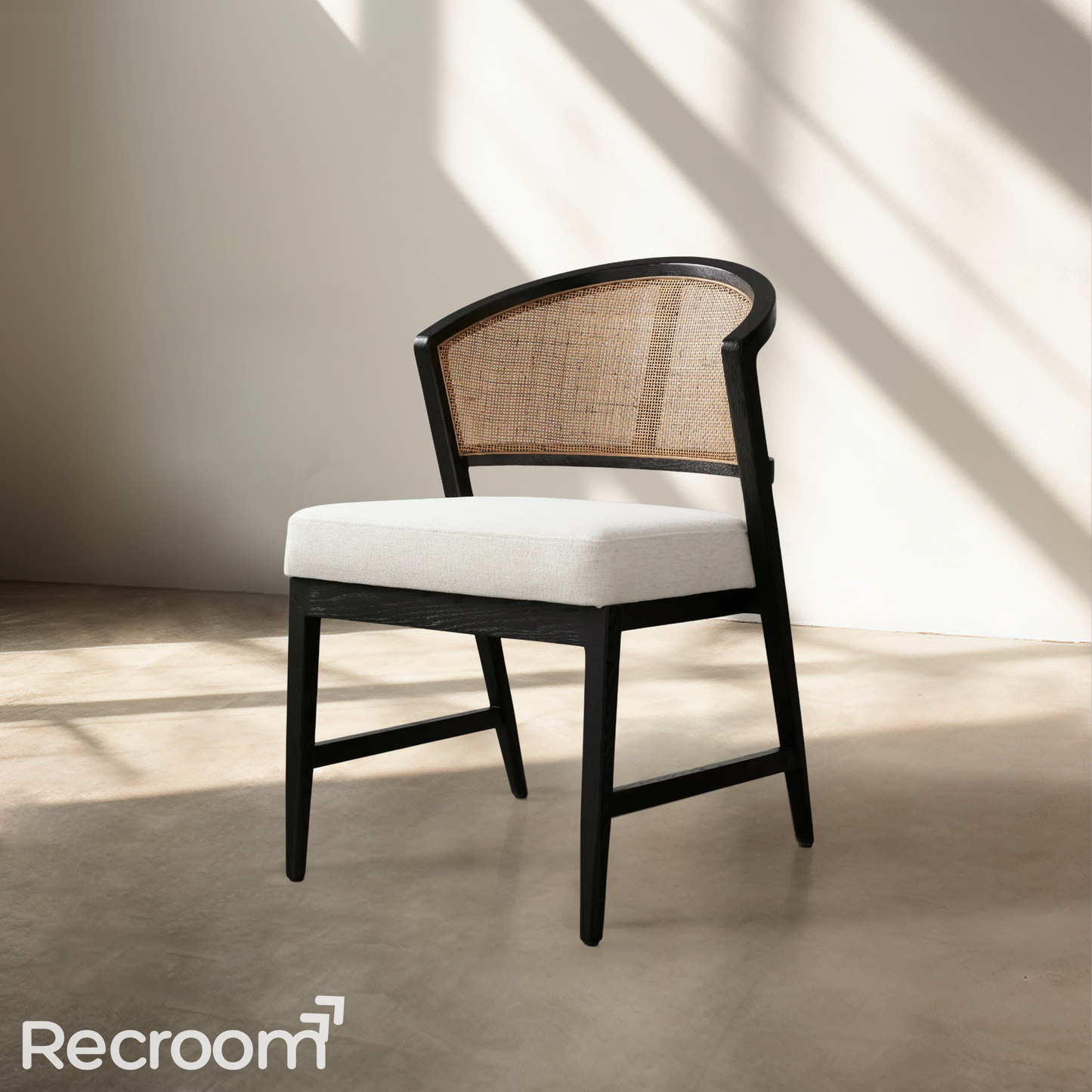 Artmee Dining Side Chair in Black Drifted