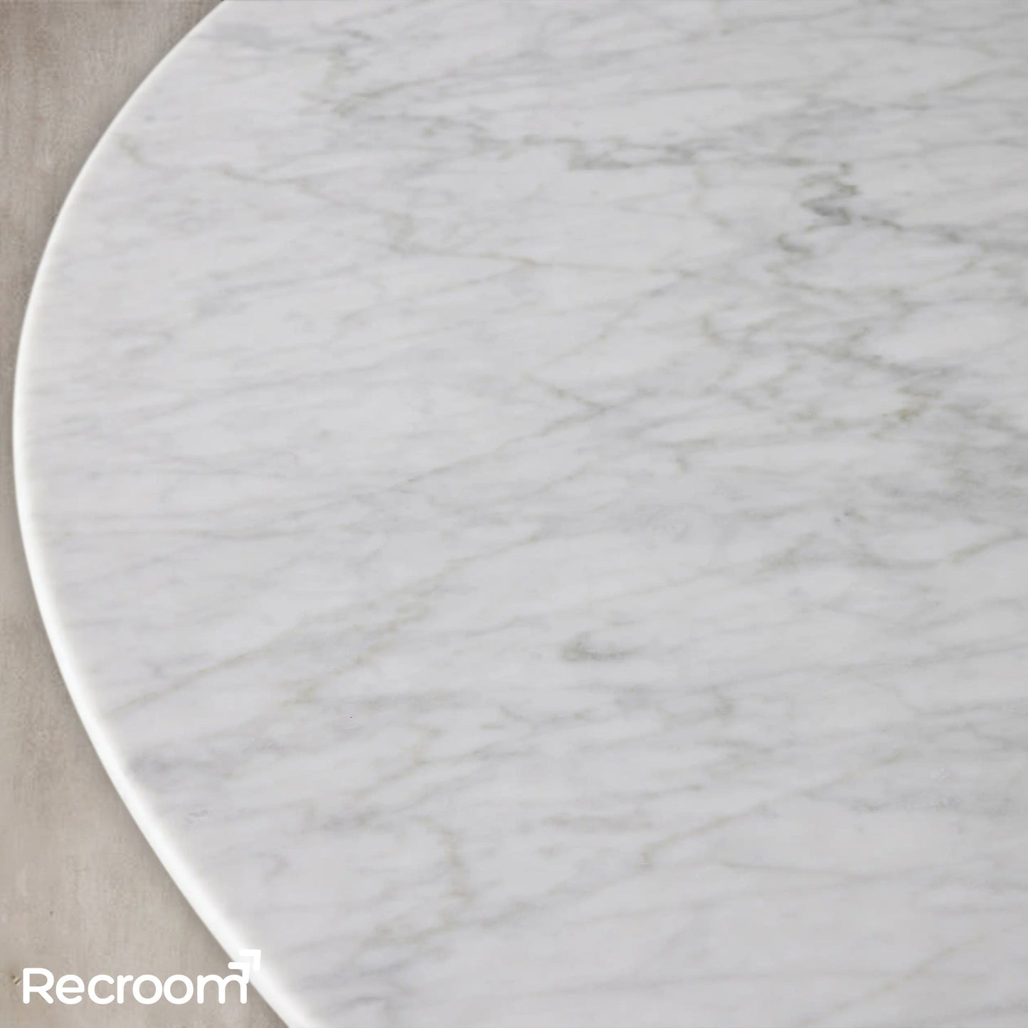 San Germani Round Stone Dining Table with Rennes Base