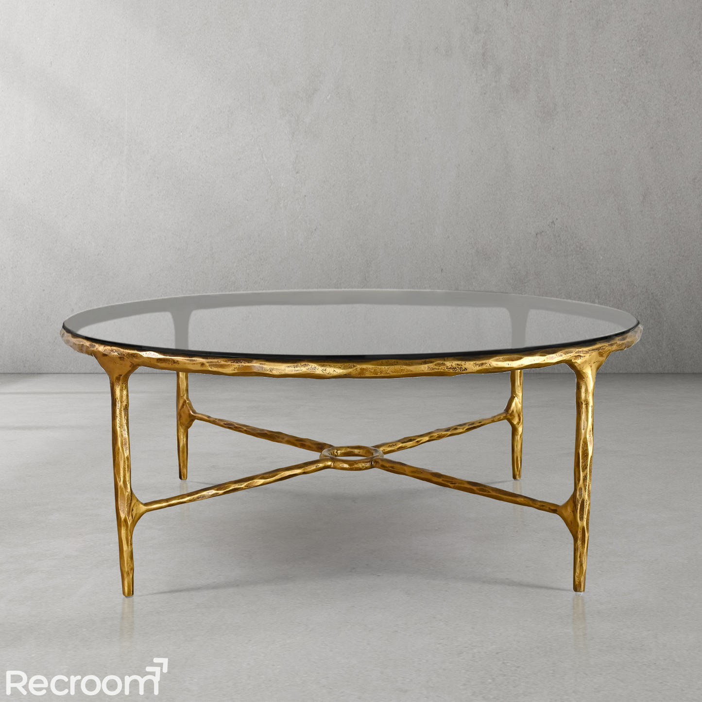 Thaddeo Glass Round Coffee Table 36" 55"