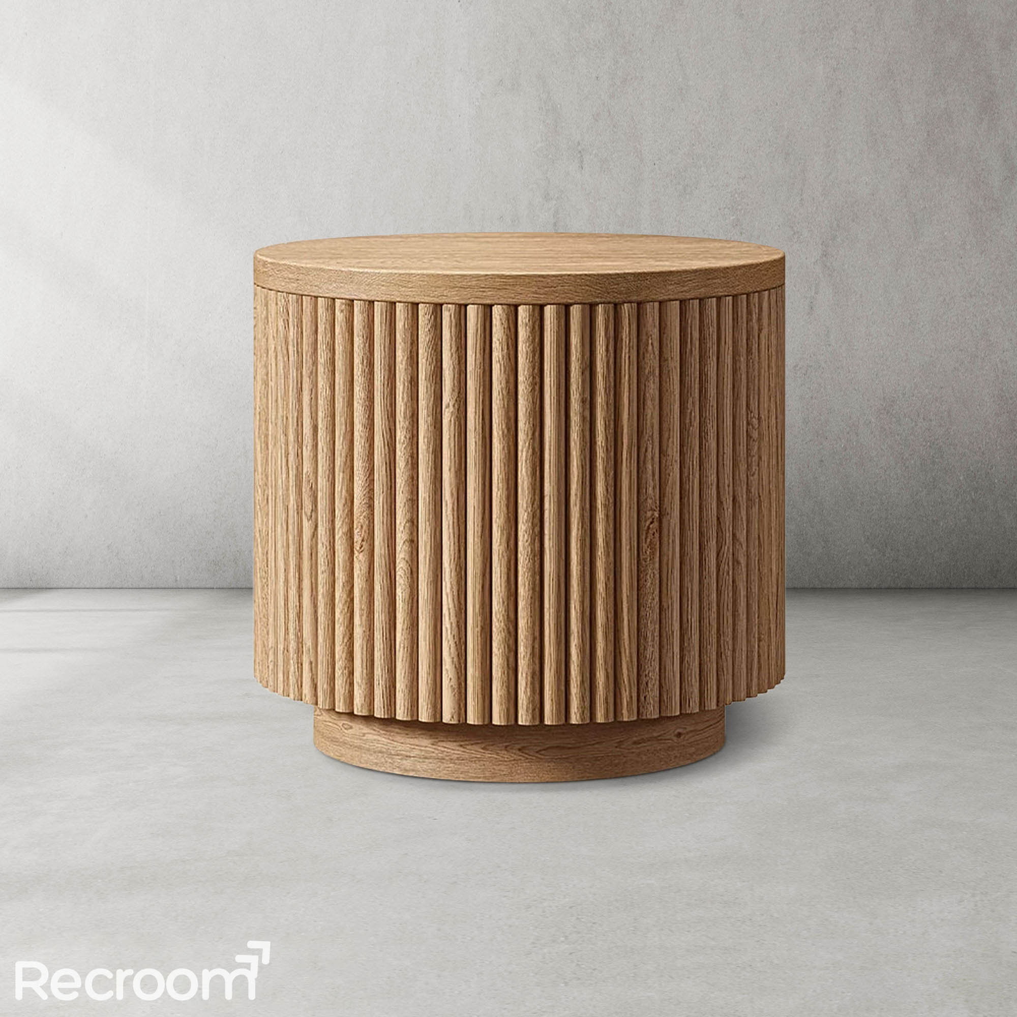 Muelho Wood Round Side Table
