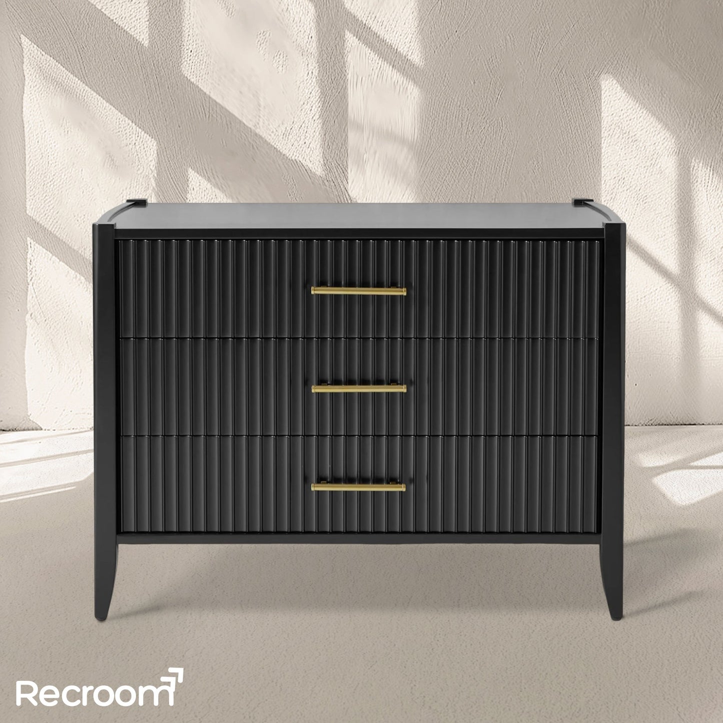 Louisa 3-Drawer Nightstand