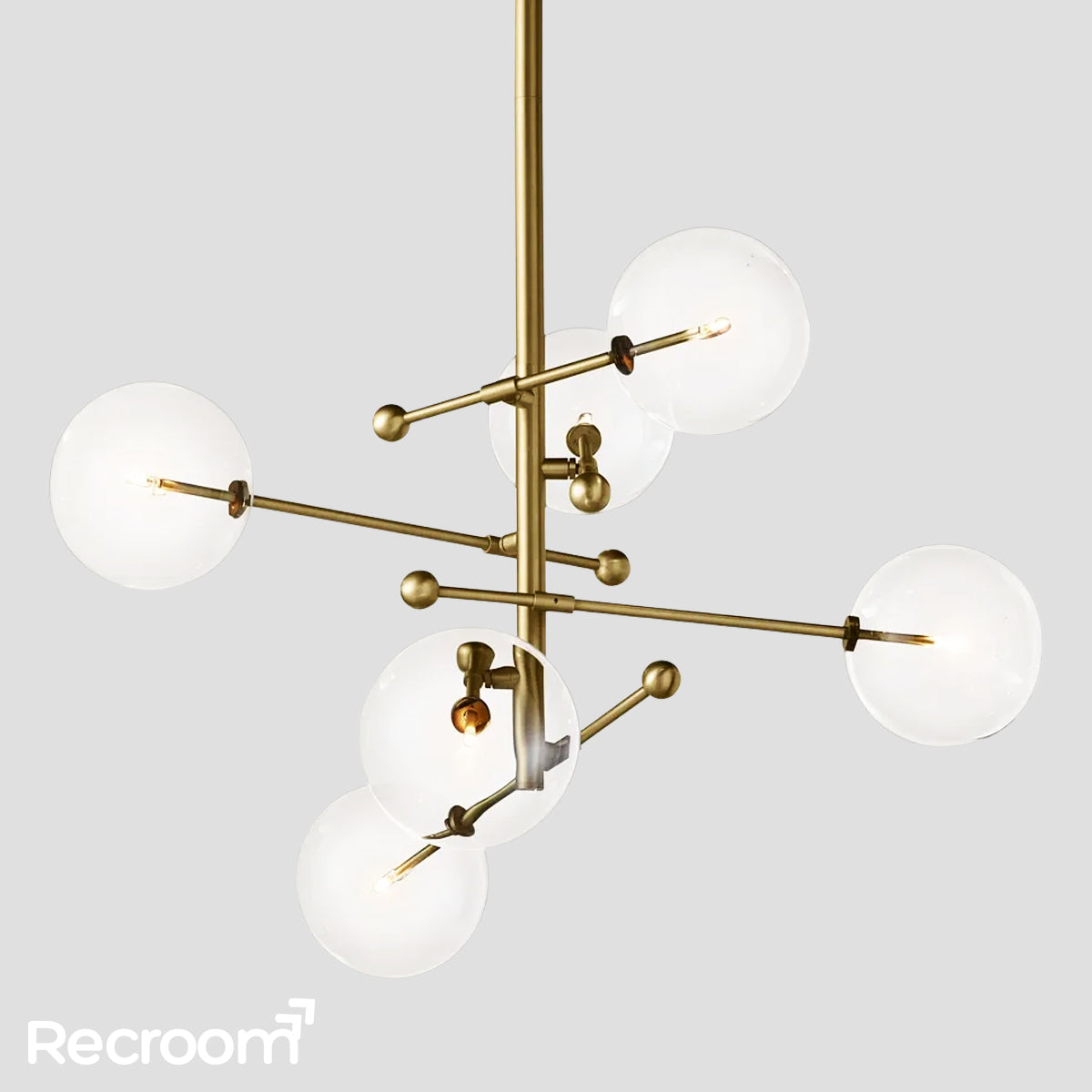 Glass Global Pendant Chandelier 55''