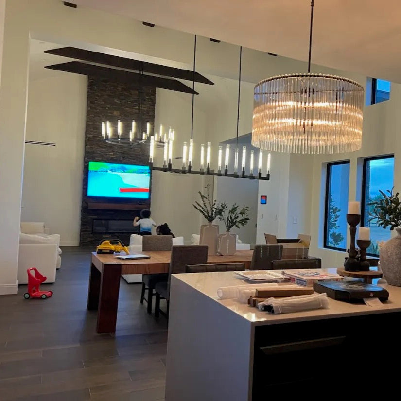 Cannel Round Chandelier 60"