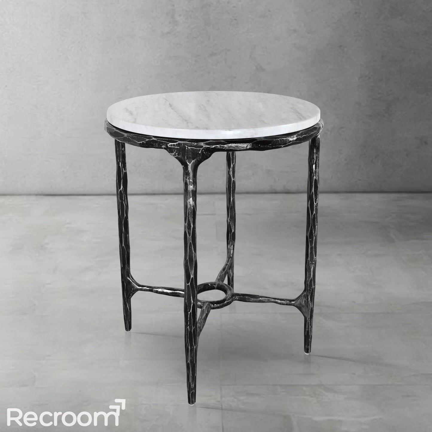 Thaddeo Round Marble Side Table 18" 22"