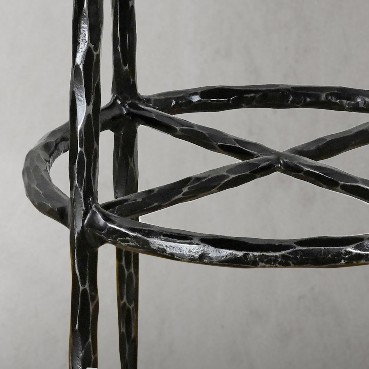 Thaddeo Backless Fabric Swivel Stool