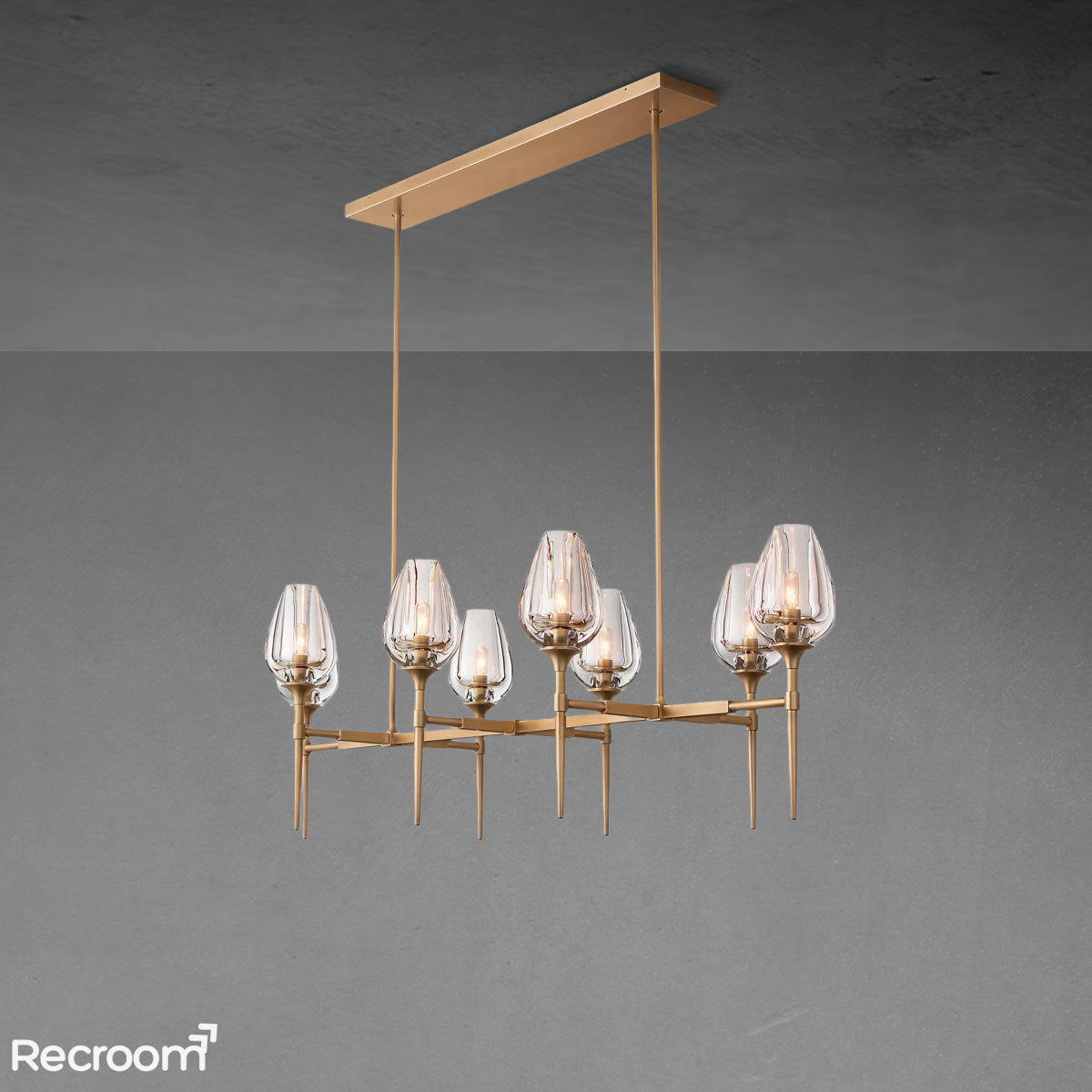 Tuilp Linear Chandelier 52"