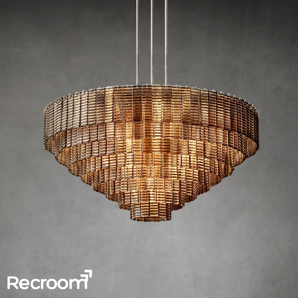 Sirena Clear Glass Round Chandelier 52"