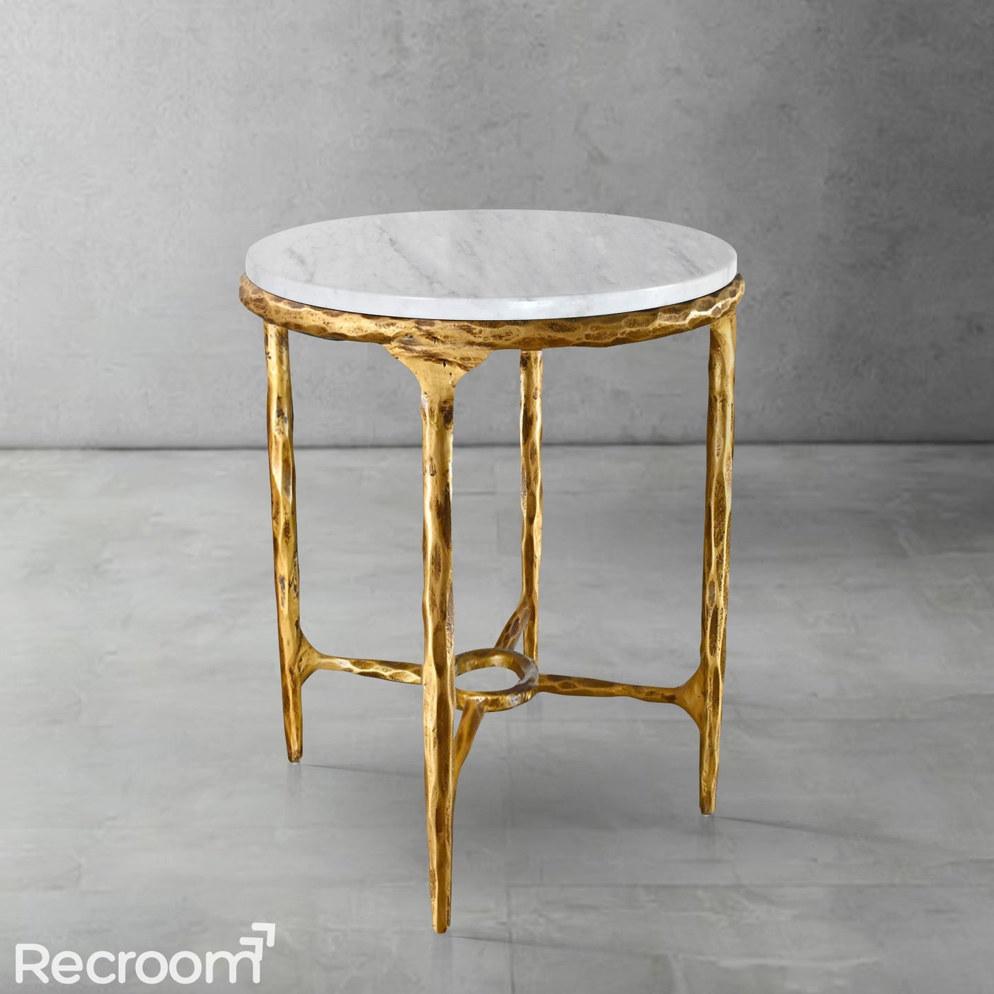 Thaddeo Round Marble Side Table 18" 22"