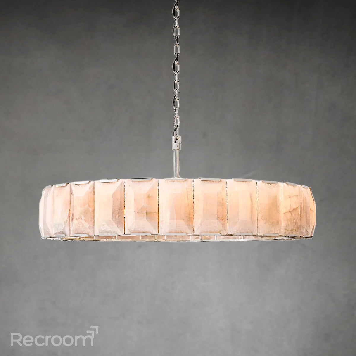 Harllow Calcite Round Chandelier 60"