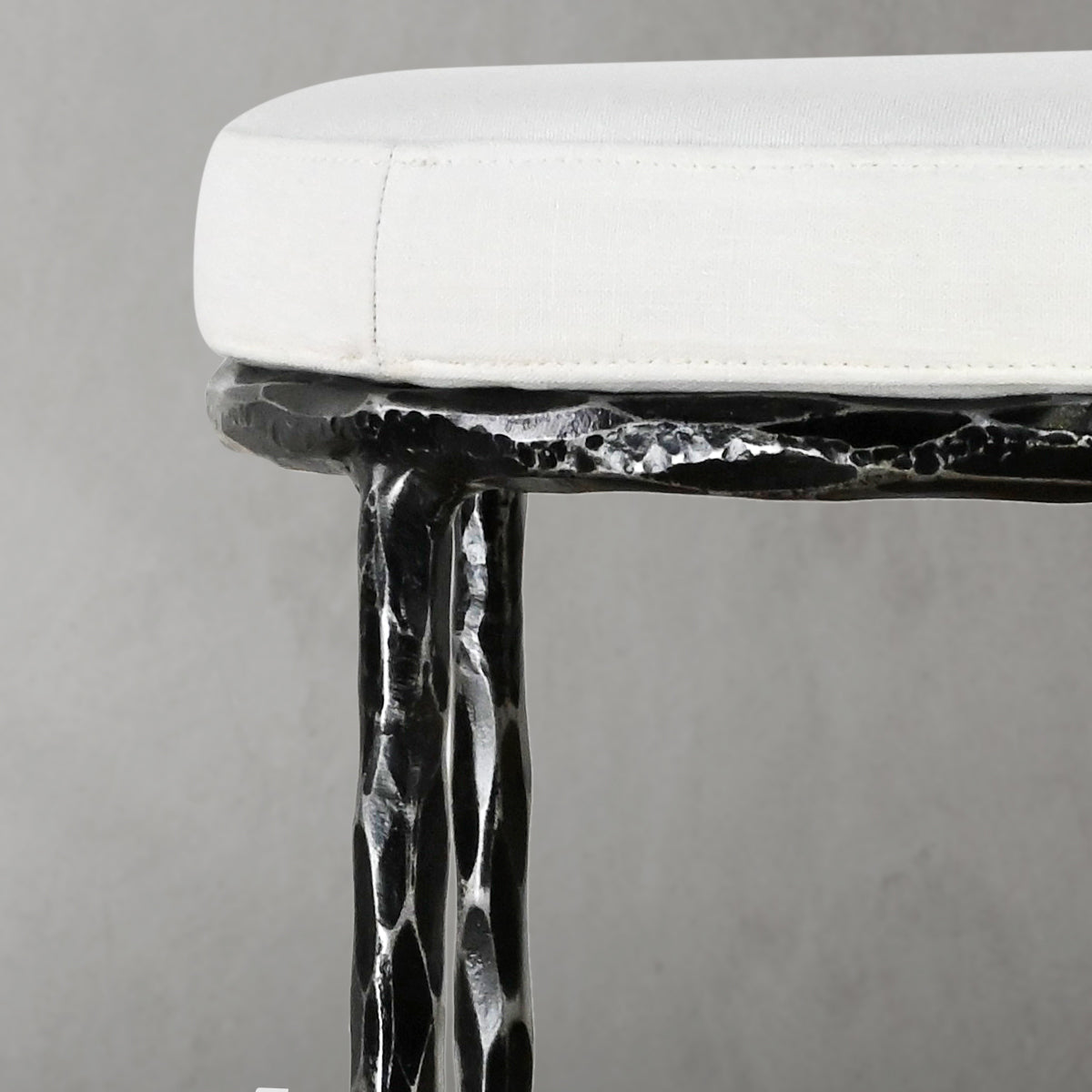 Thaddeo Backless Fabric Swivel Stool