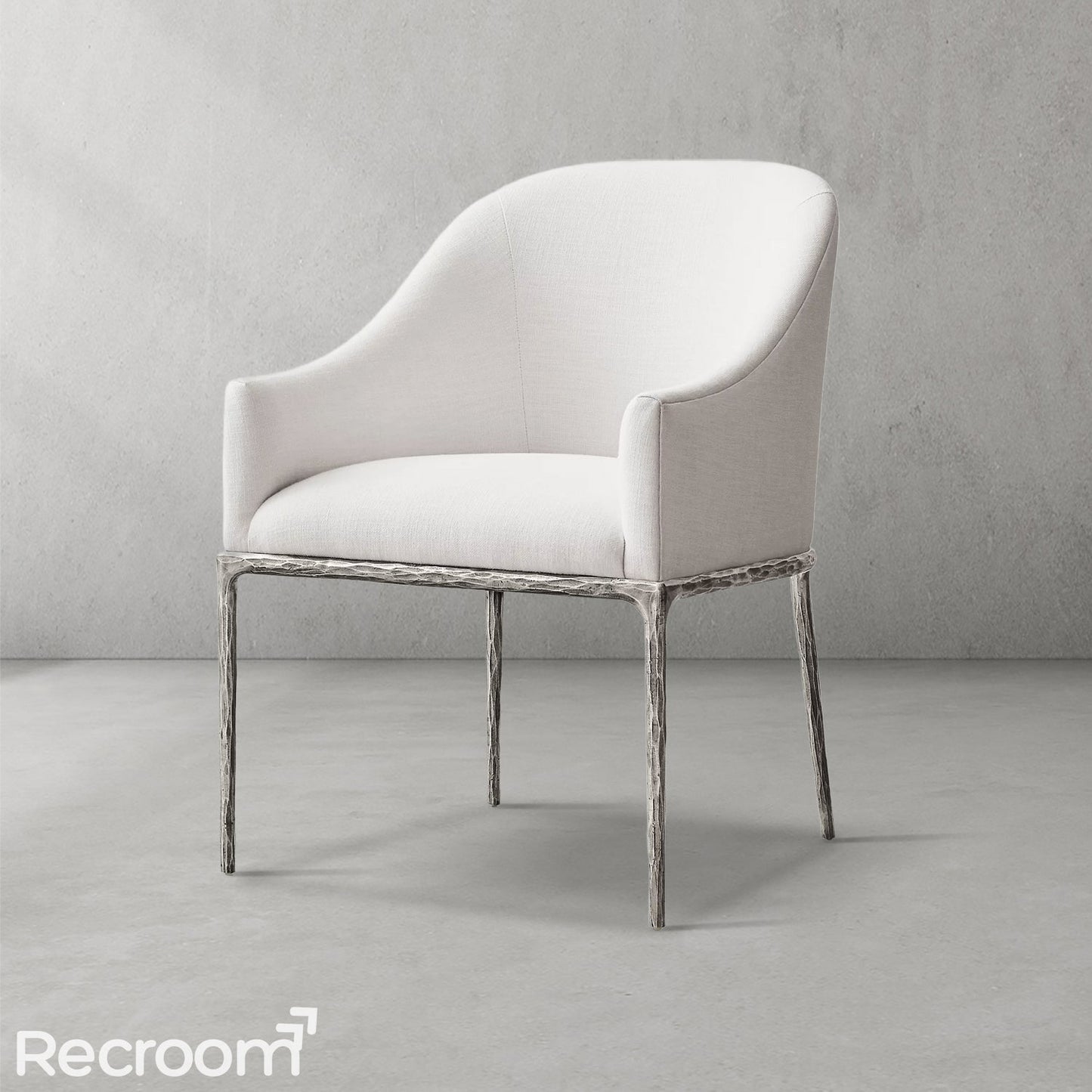 Thaddeo Slope Fabric Dining Armchair