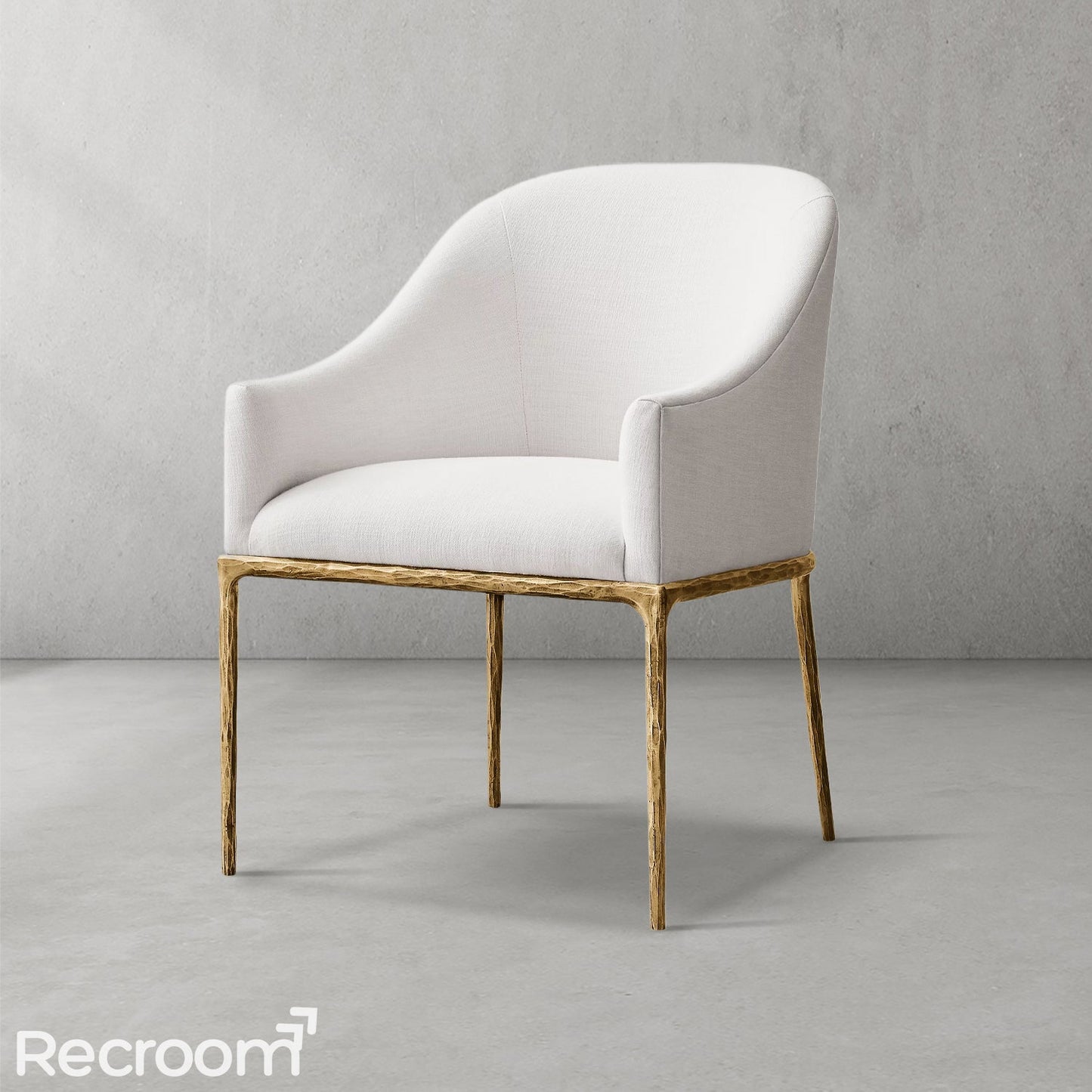 Thaddeo Slope Fabric Dining Armchair