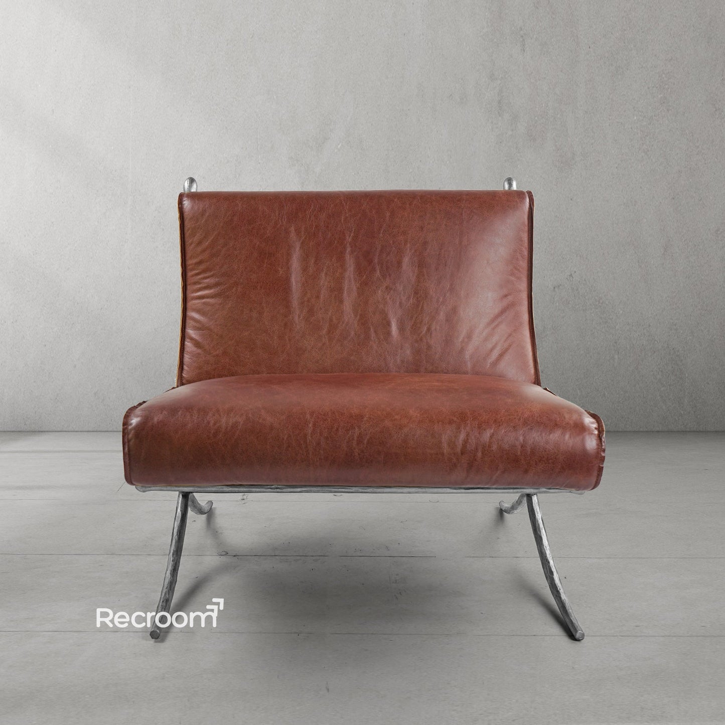 Thaddeo Vintage Leather Lounge Chair