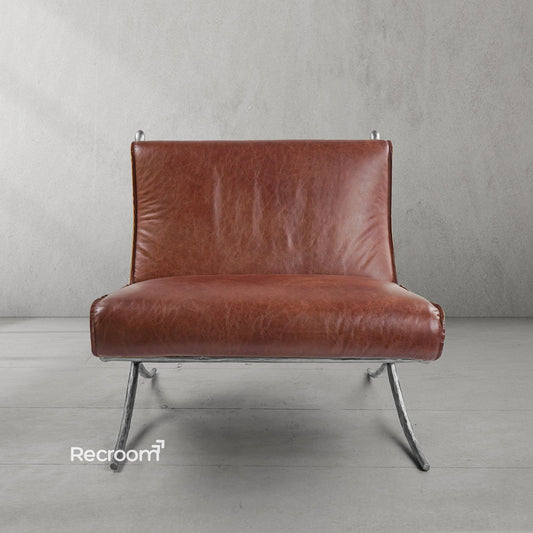 Thaddeo Vintage Leather Lounge Chair