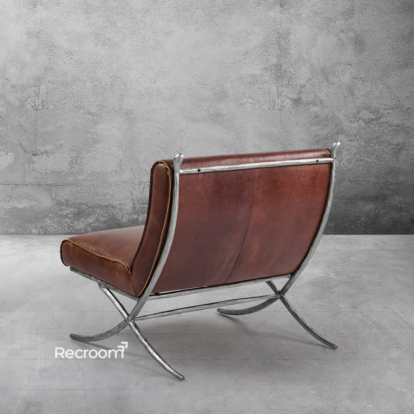 Thaddeo Vintage Leather Lounge Chair