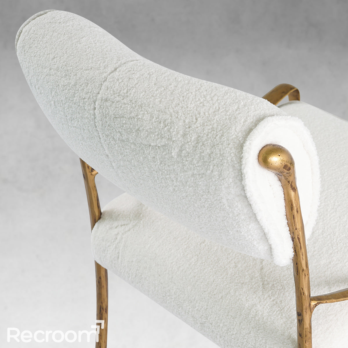 Thaddeo Retro Copper Iron Frame Armless Dining Chair