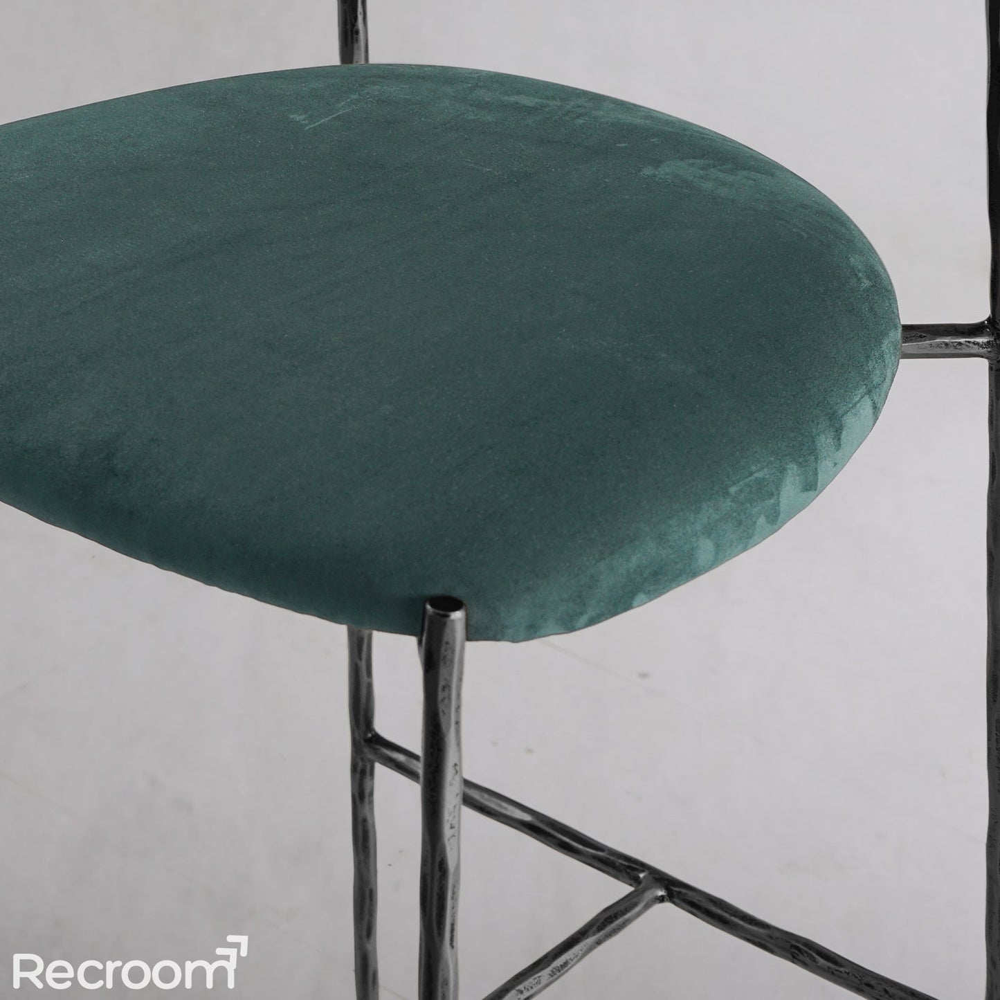 Thaddeo Green Fabric Bar Stool