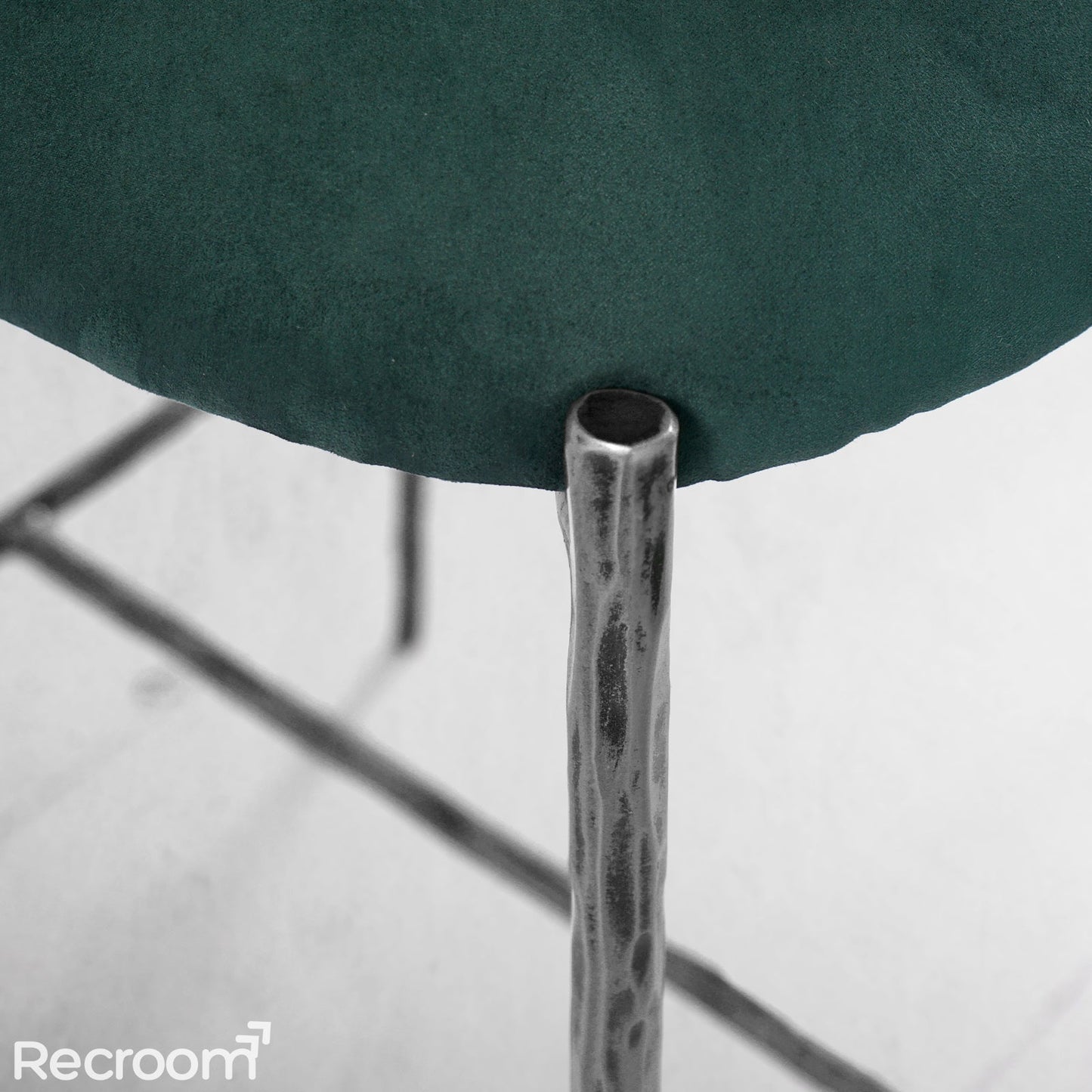 Thaddeo Green Fabric Bar Stool