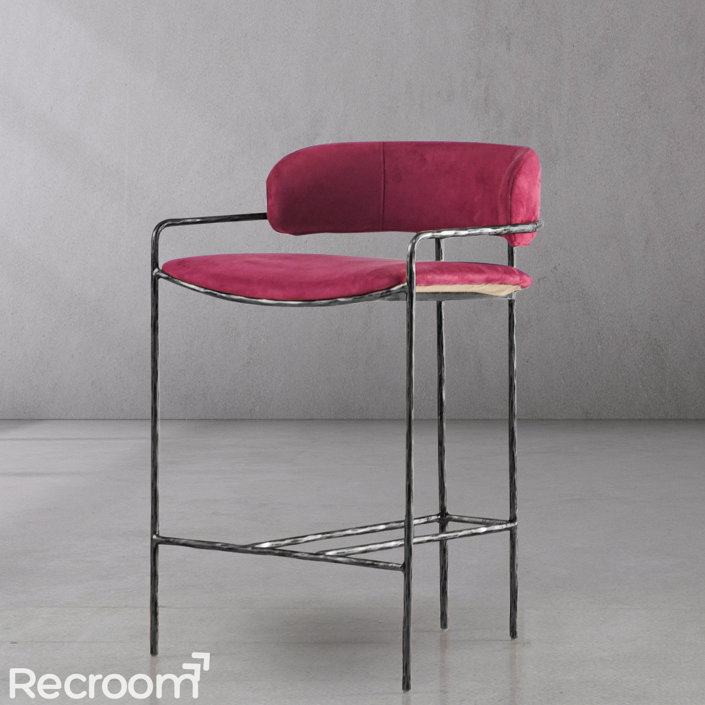 Thaddeo Vintage Armrest Bar Chair