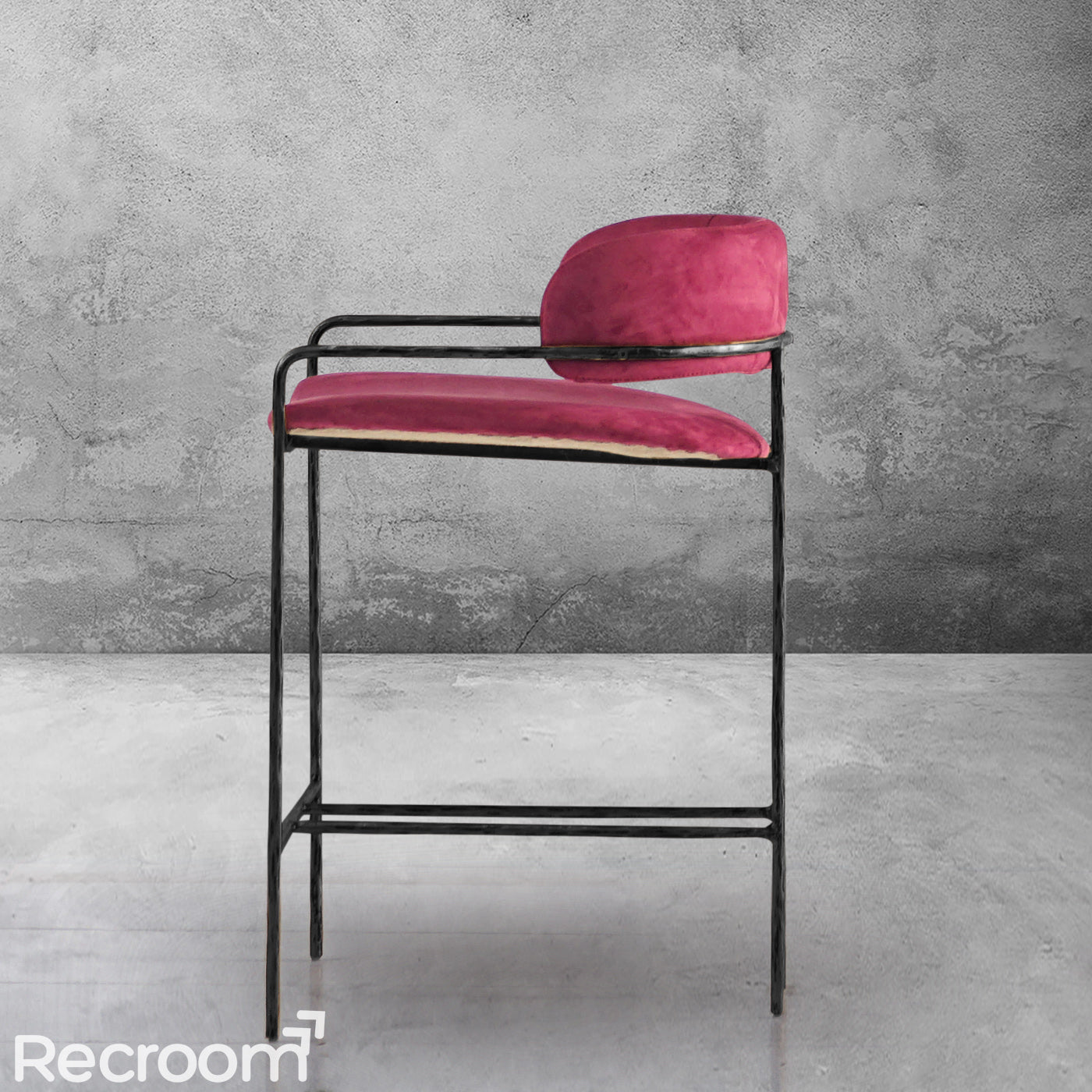 Thaddeo Vintage Armrest Bar Chair