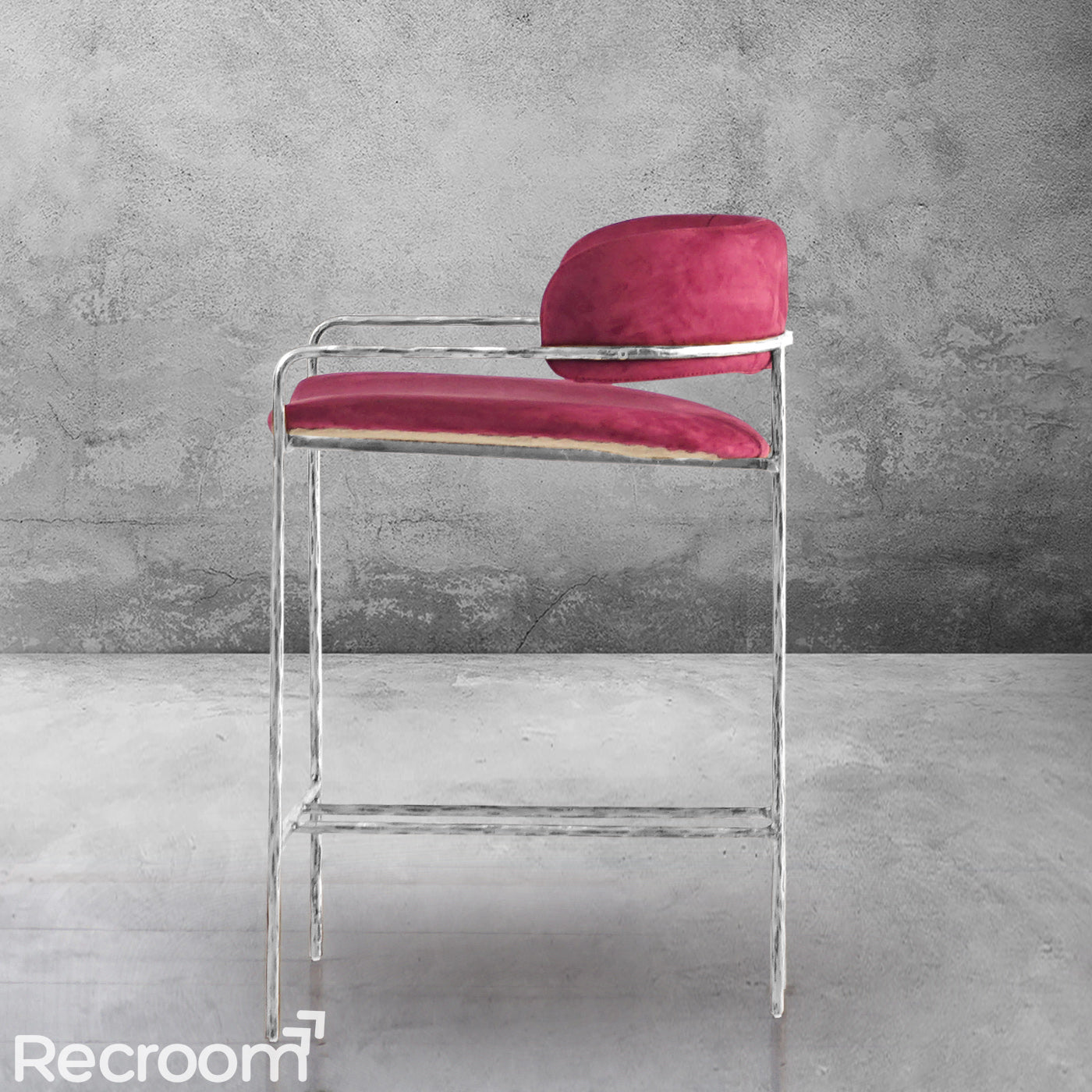 Thaddeo Vintage Armrest Bar Chair