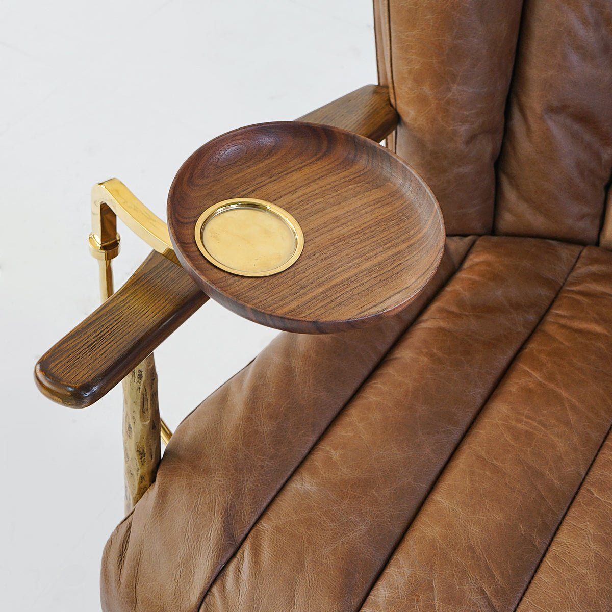 Thaddeo Vintage Leather Armchair Cigar Chair