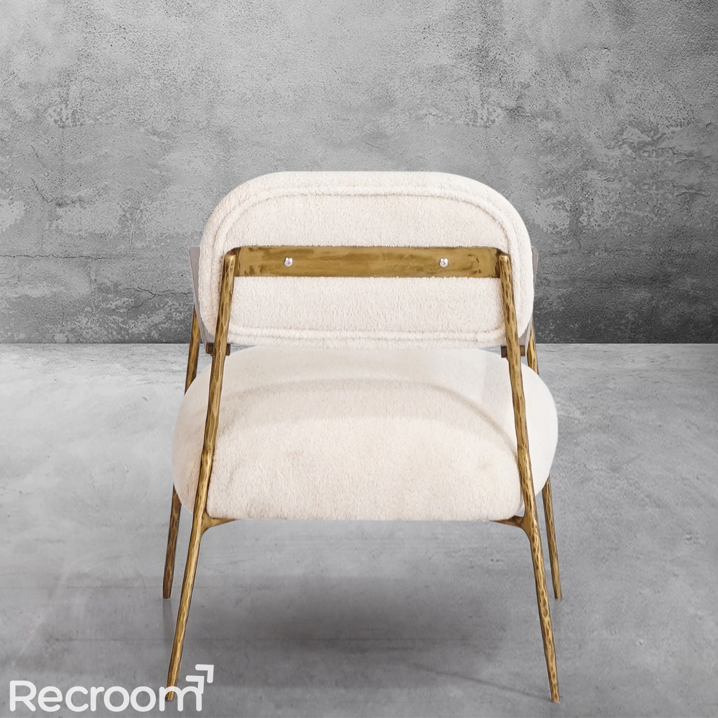 Thaddeo White Pure Wood Handrail Chair