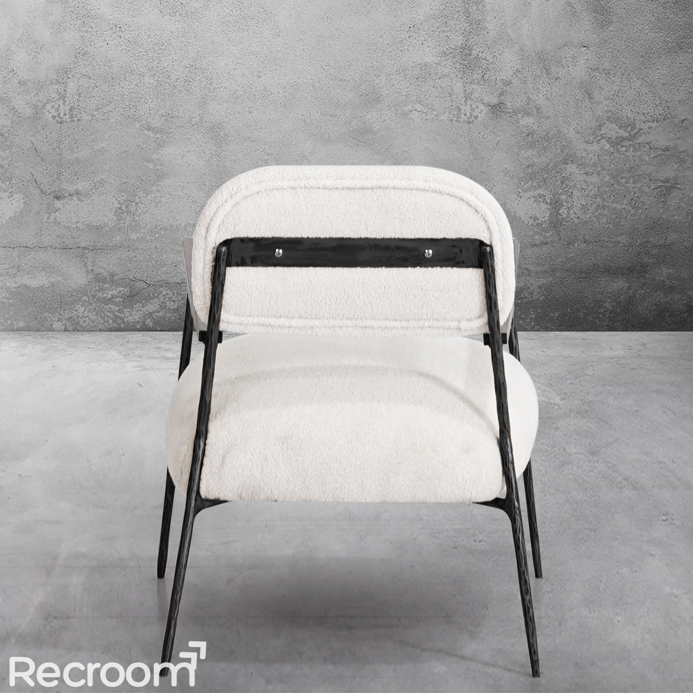 Thaddeo White Pure Wood Handrail Chair