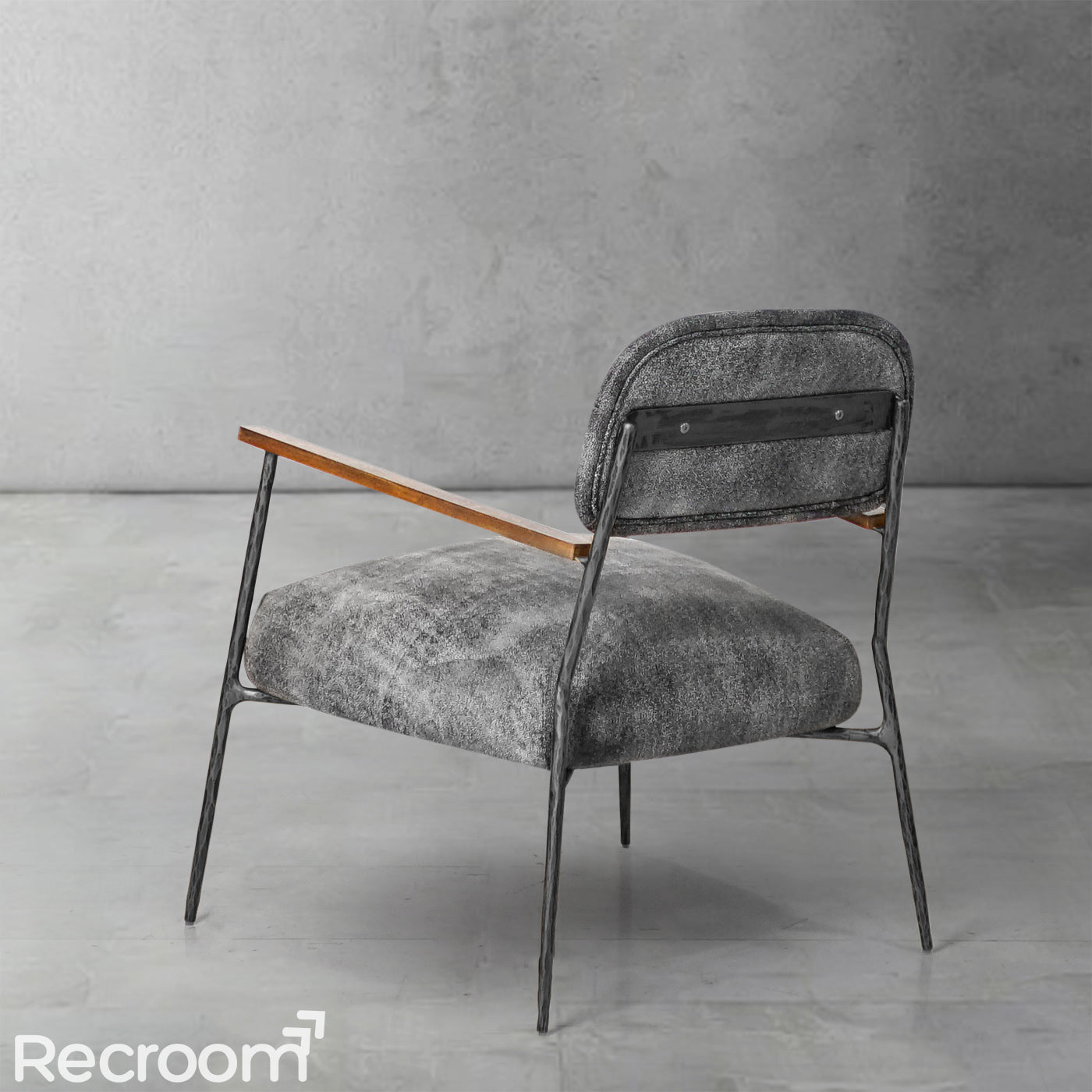 Thaddeo White Pure Wood Handrail Chair