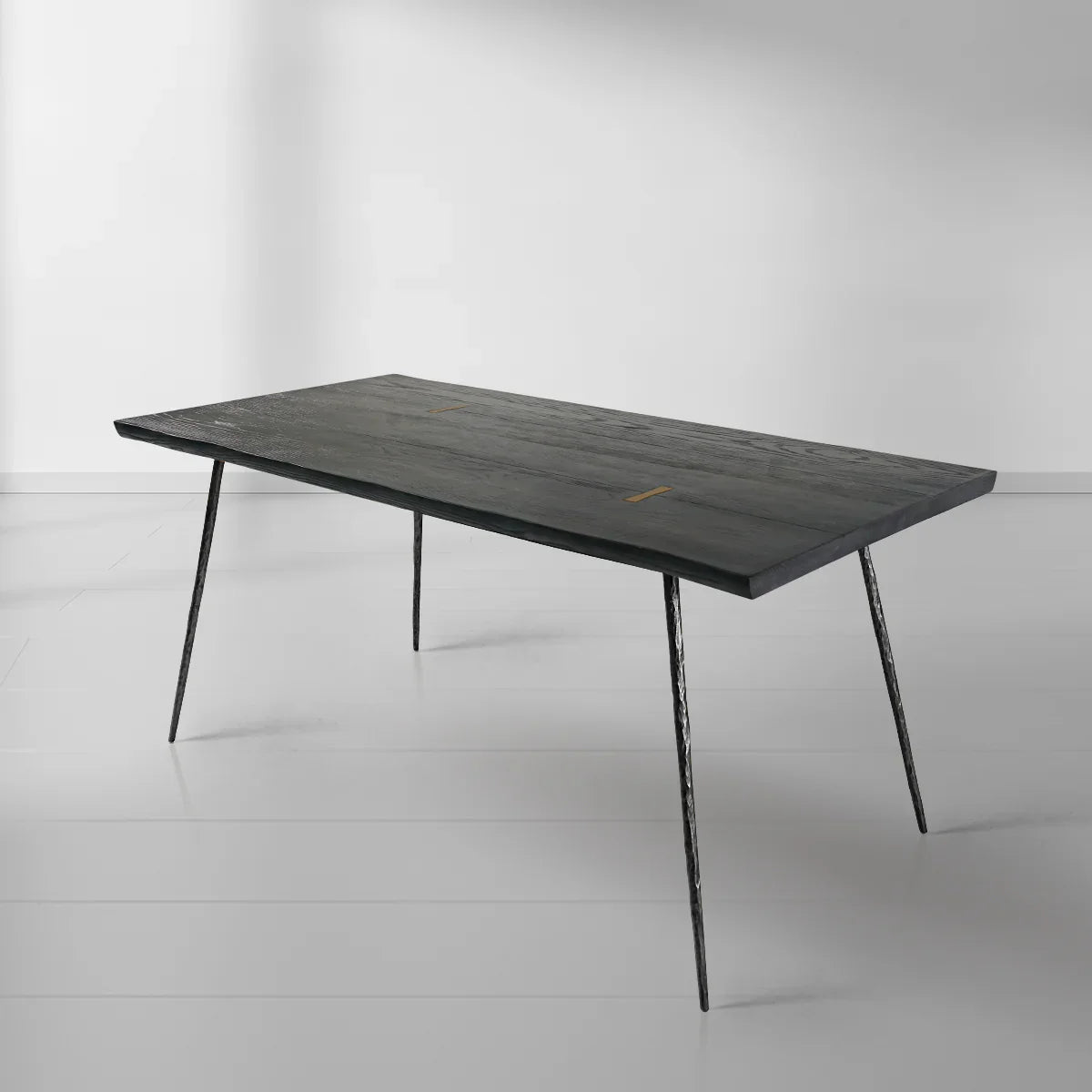 Thaddeo Vintage Style Metal Frame Dining Table