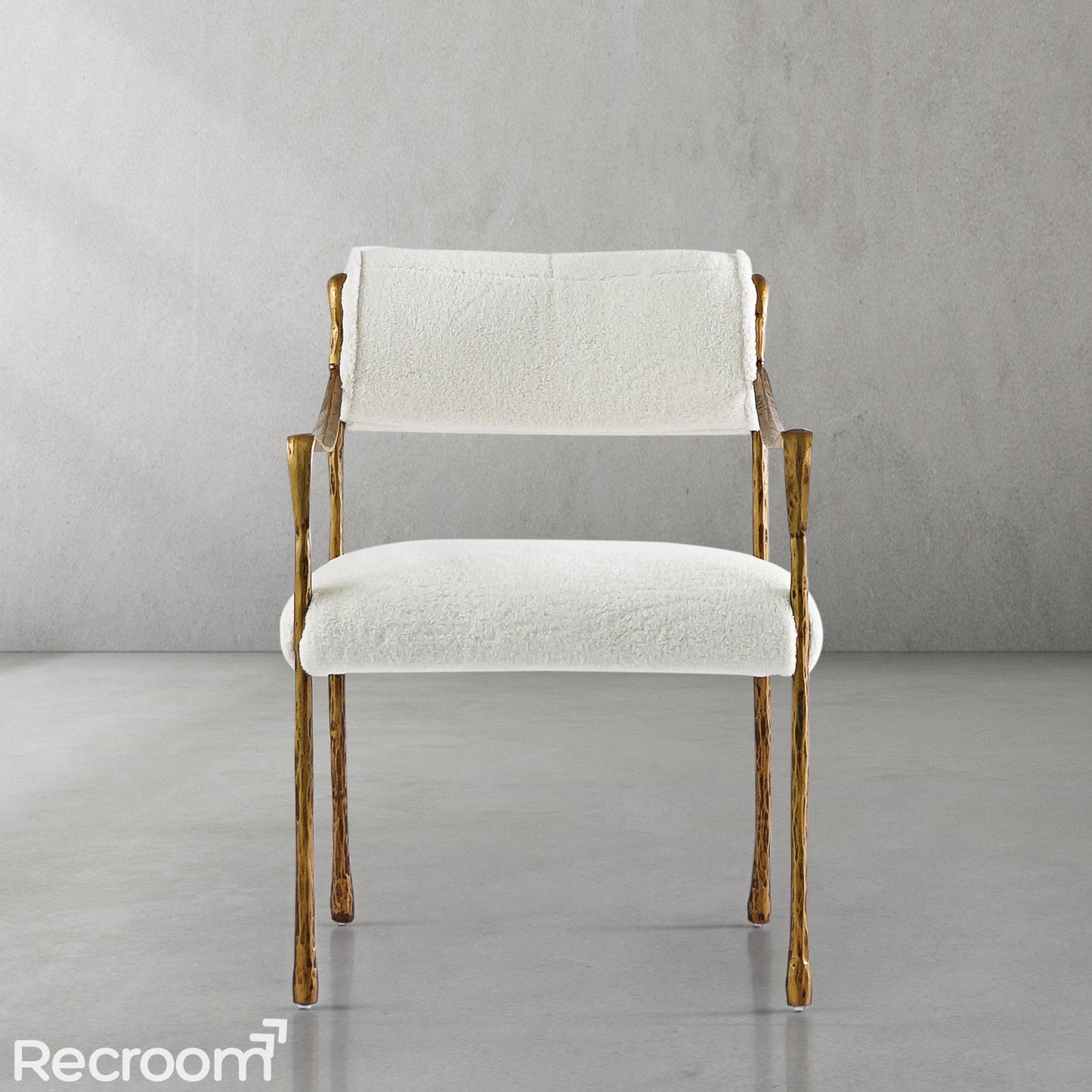 Thaddeo Retro Copper Iron Frame Dining Chair