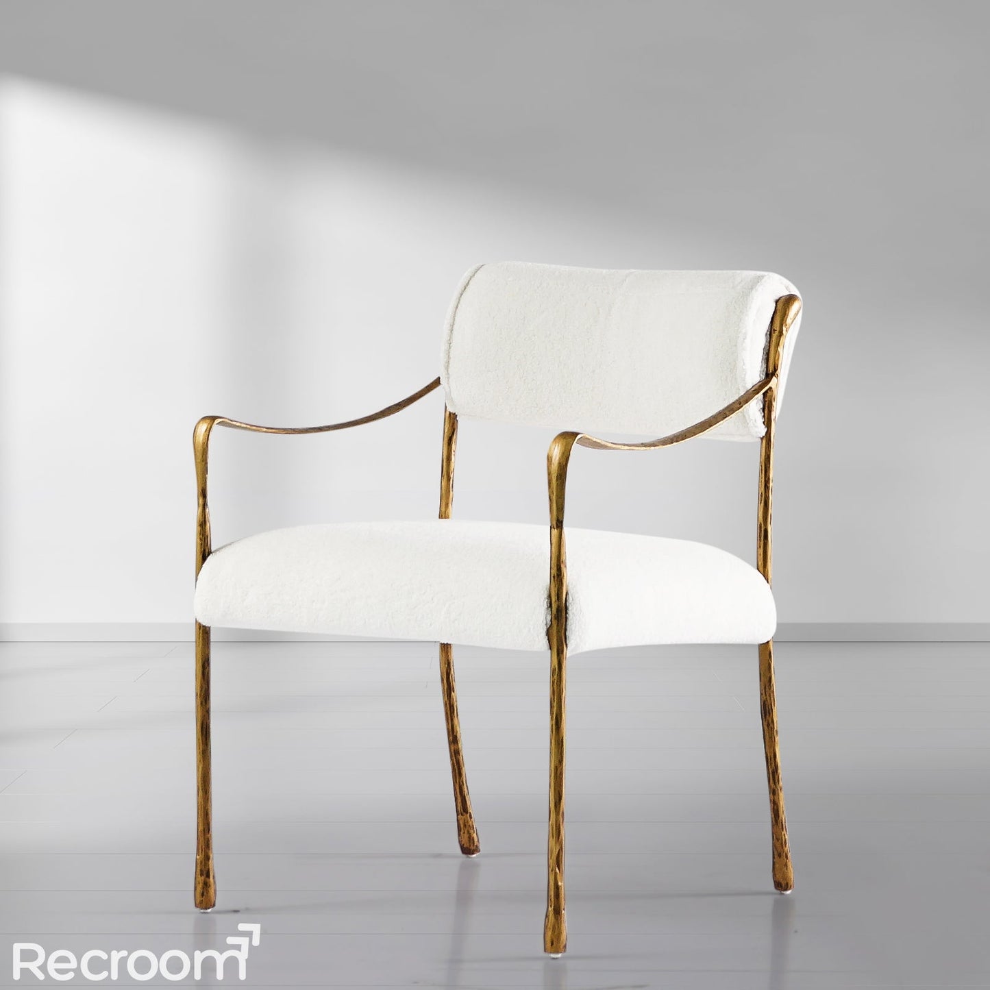 Thaddeo Retro Copper Iron Frame Dining Chair