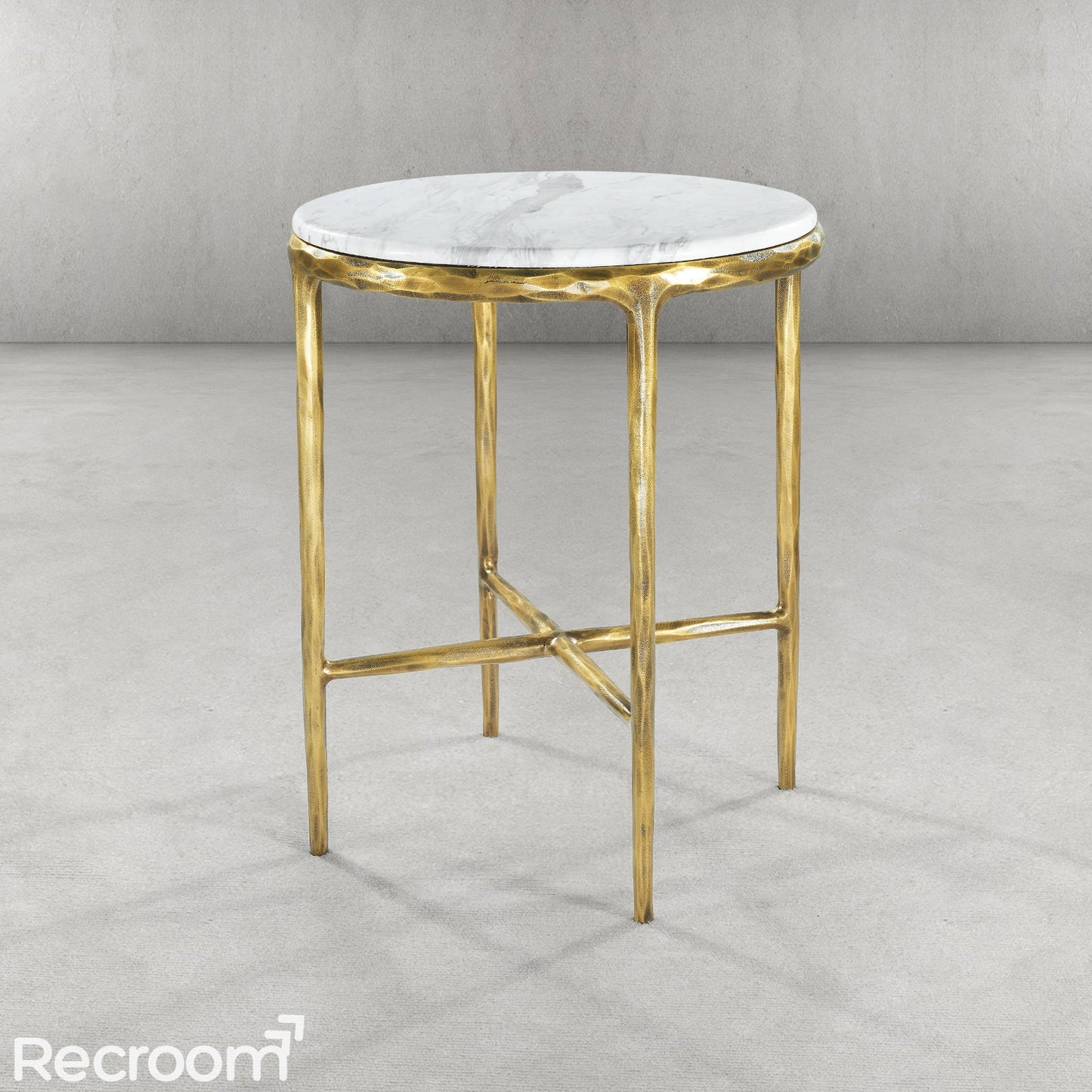 Thaddeo Marble Round Side Table