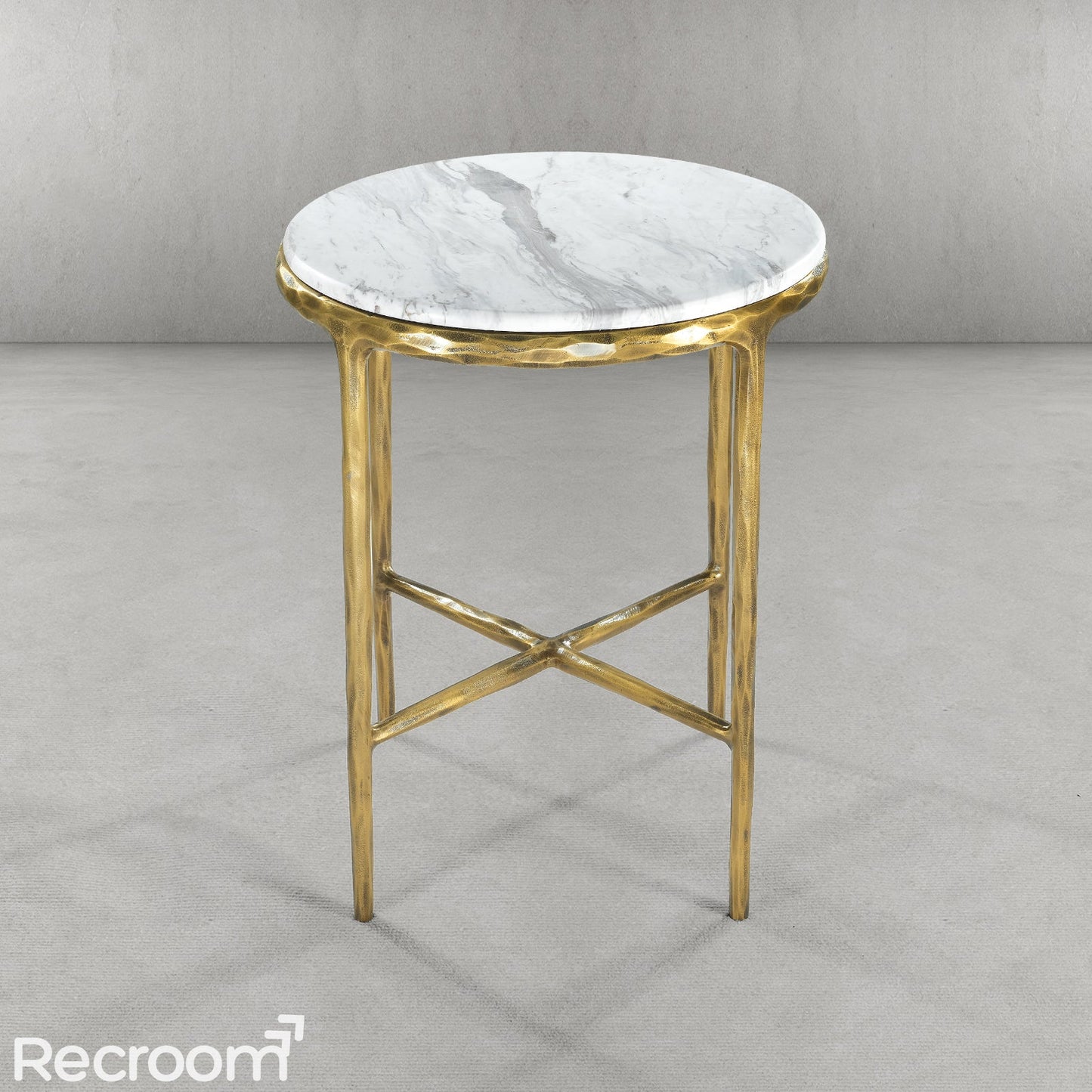 Thaddeo Marble Round Side Table
