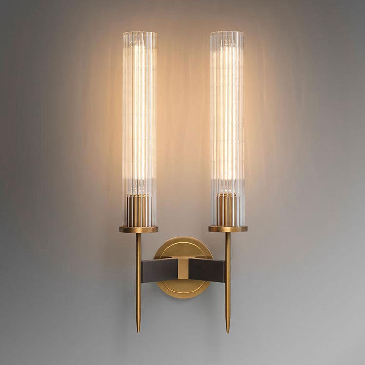 Cannel Double Candle Wall Sconce 9"