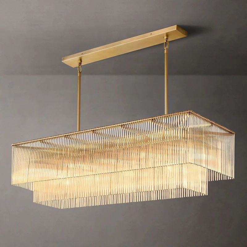 Lumarra Rectangular Living Room Chandelier 54"