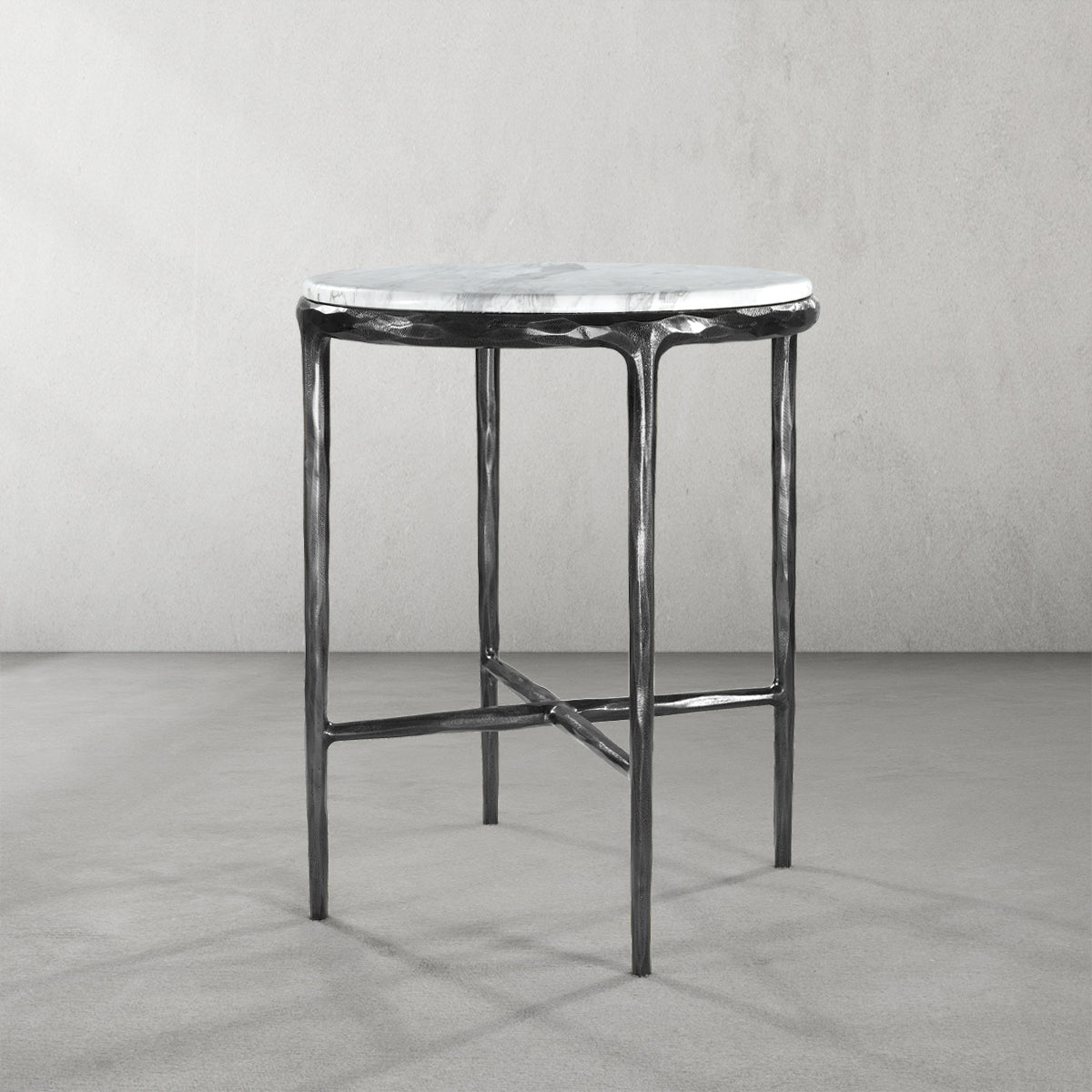 Thaddeo Marble Round Side Table