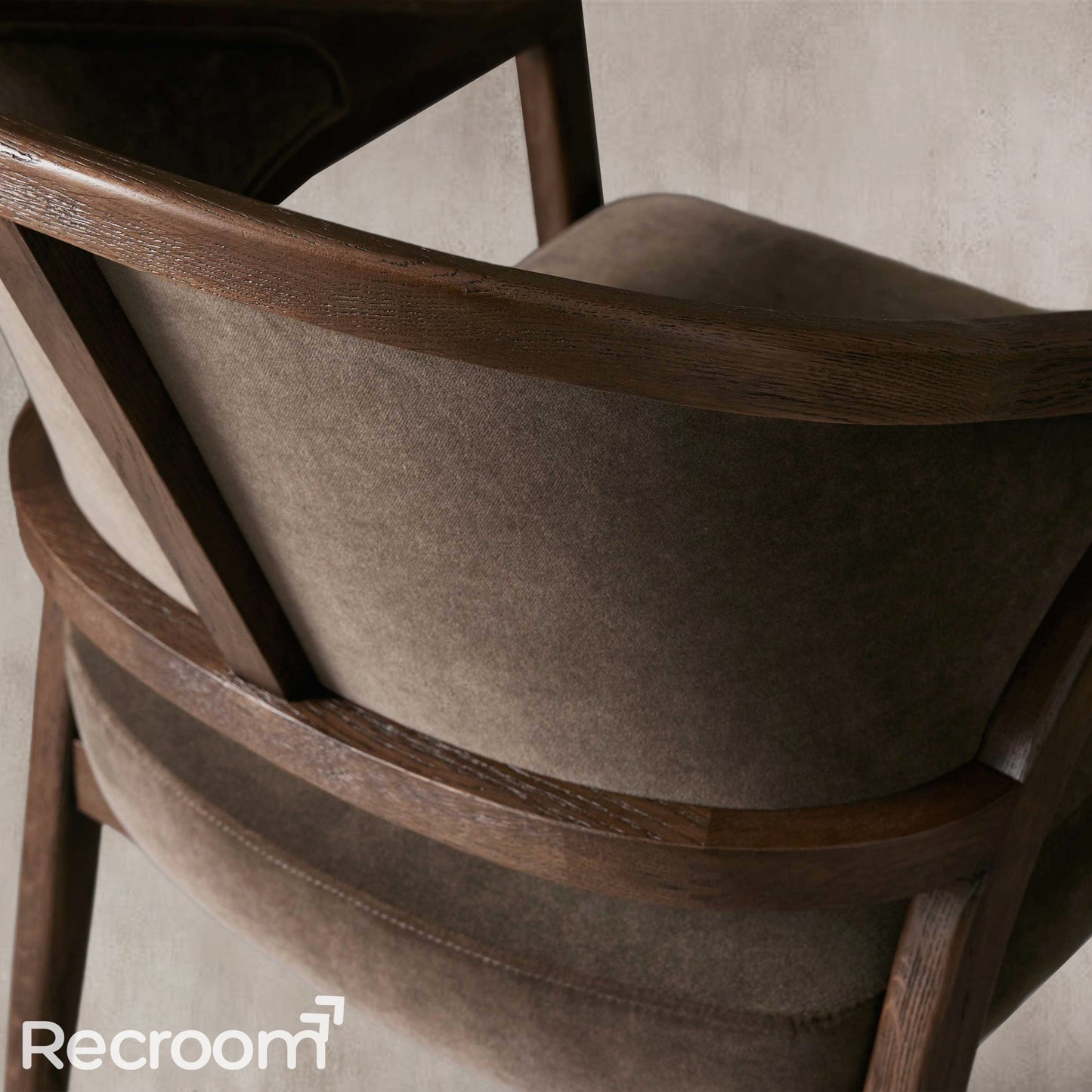 Artmee Upholstered Back Dining Arm Chair