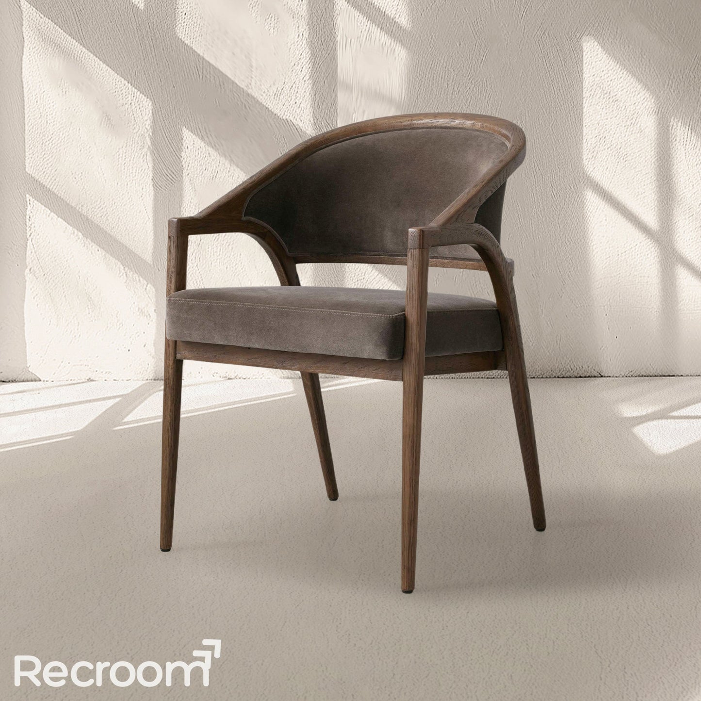 Artmee Upholstered Back Dining Arm Chair