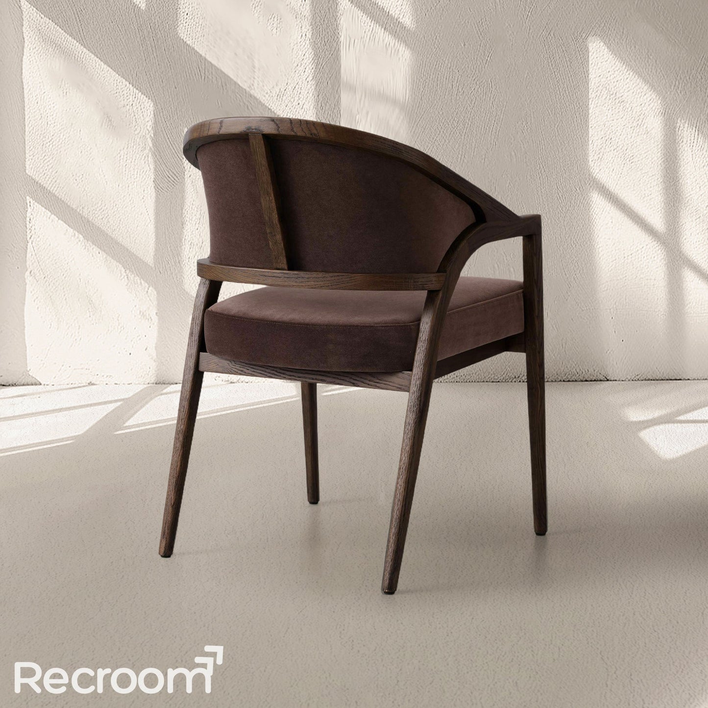 Artmee Upholstered Back Dining Arm Chair