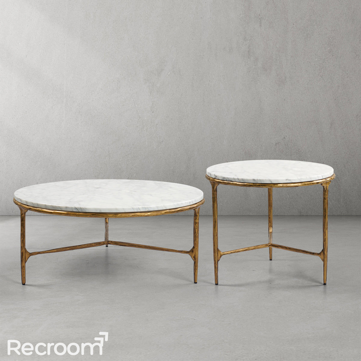 Thaddeo Marble Round Side Table 3 Leg