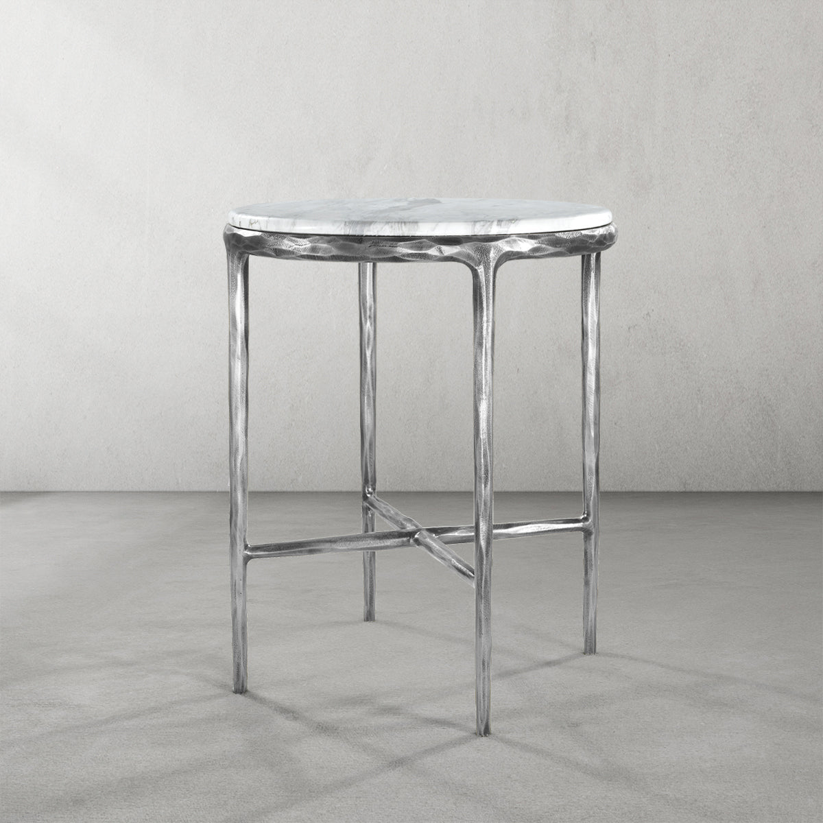 Thaddeo Marble Round Side Table